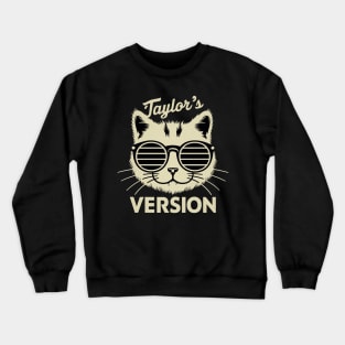 taylors cat version Crewneck Sweatshirt